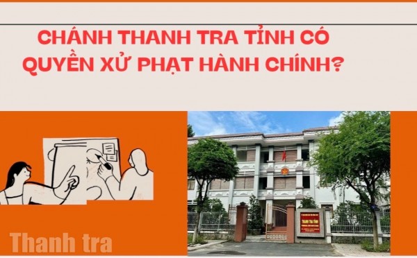Chánh Thanh tra tỉnh có thẩm quyền ban hành quyết định xử phạt vi phạm hành chính?